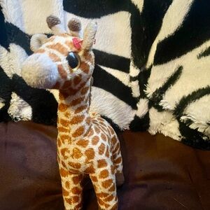 Ty Beanie Baby TOPPER Giraffe🦒(Large/Big Eyes) 8" Plush Stuffed Toy~Retired